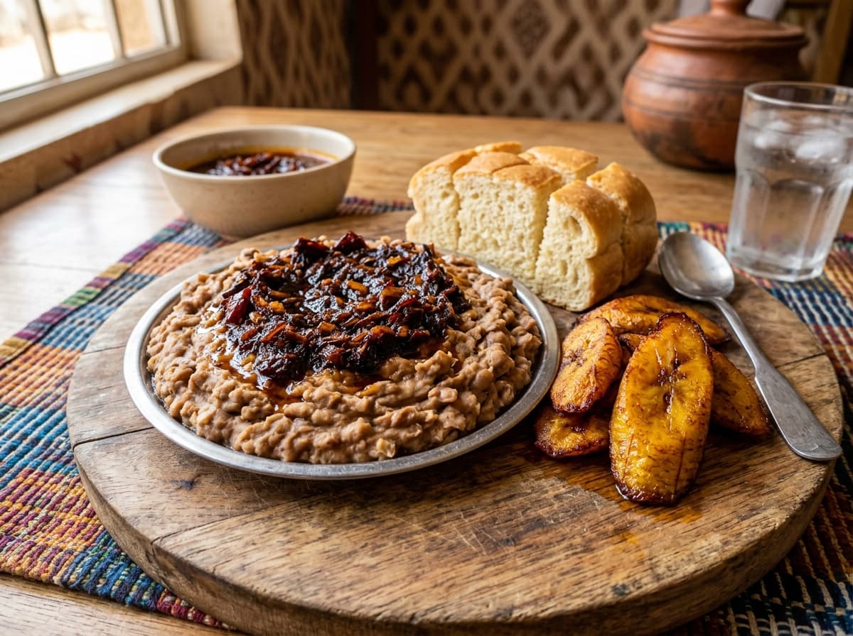 Beans & Sauce (Ewa Agoyin – West African)